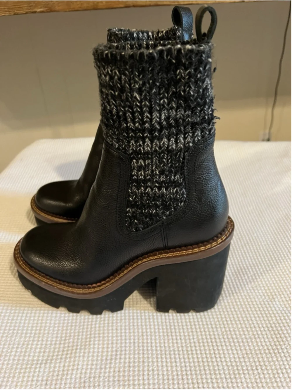 Dolce Vita Cozy Chunky Sweater Knit Platform Boot 7